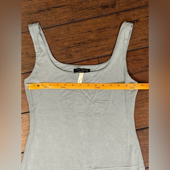 Final Touch Baby Blue Midi Dress Bodycon SOFT size Medium - Picture 5 of 5